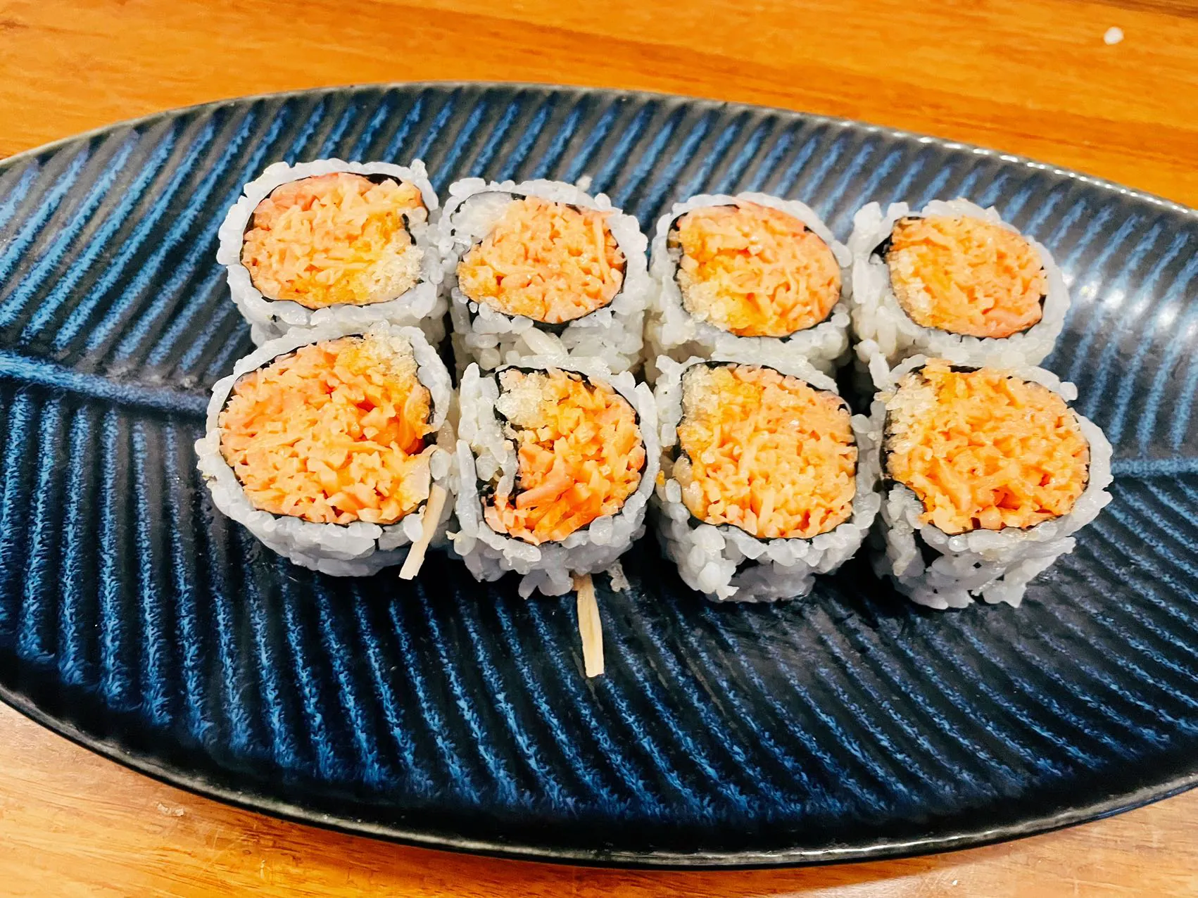 Spicy crabmeat roll at Wukong Asian Restaurant in Hilldale