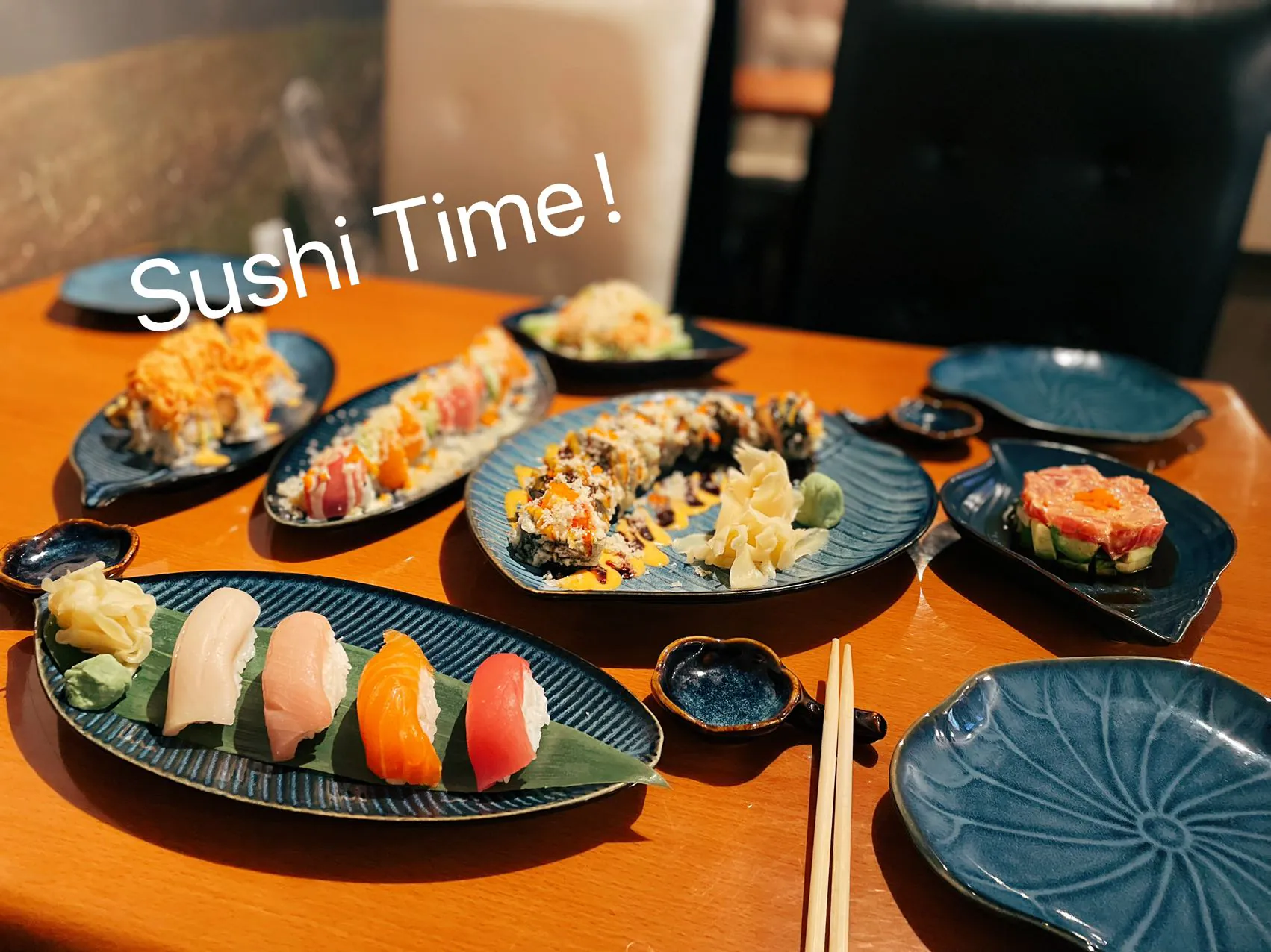 Assorted sushi platter with nigiri and rolls at Wukong Asian Restaurant in Hilldale
